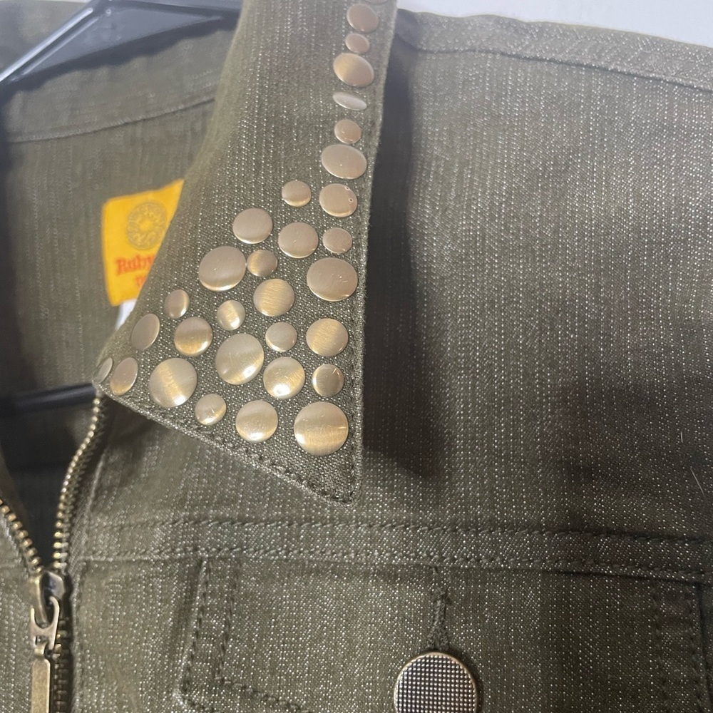 Ruby Rd. Olive Jean Jacket with Studs - Picture 7 of 9